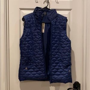 Navy puffer vest